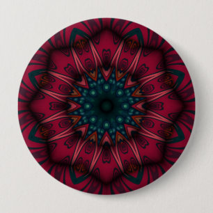 Bóton Redondo 10.16cm Mandala Geométrico