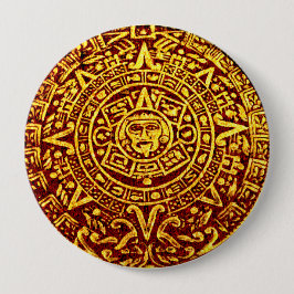 Bóton Redondo 10.16cm Meu Calendário Maia (Botão Pin-On)