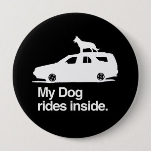 Bóton Redondo 10.16cm Meu interior dos passeios do cão - .png