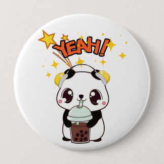 Bóton Redondo 10.16cm Meu Panda Fofinho de Festa
