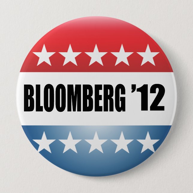 BÓTON REDONDO 10.16CM MICHAEL BLOOMBERG (Frente)