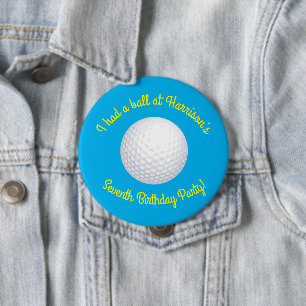 Bóton Redondo 10.16cm Mini Golf Balls Festas de aniversário Kids Azul