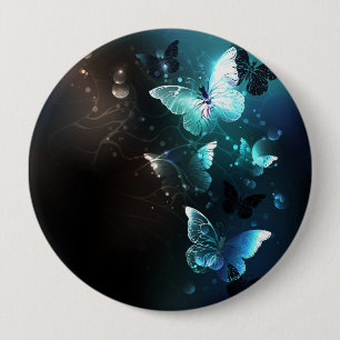 Bóton Redondo 10.16cm Mint Night Butterflies