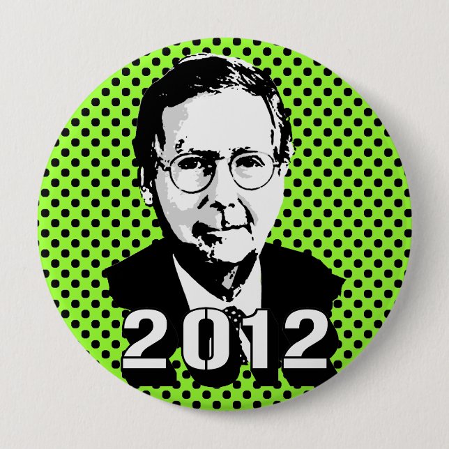 Bóton Redondo 10.16cm Mitch Mcconnell 2012 (Frente)