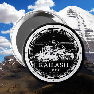 Bóton Redondo 10.16cm Monte Kailash - Gang Rinpoche Tibete