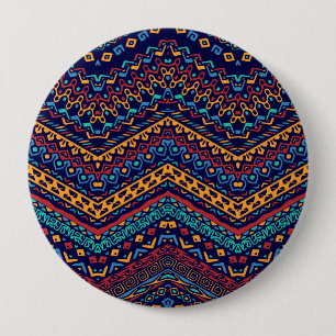 Bóton Redondo 10.16cm Motifs Étnicos