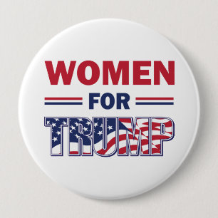 Bóton Redondo 10.16cm Mulheres por Trump