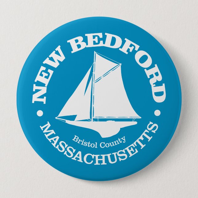 Bóton Redondo 10.16cm New Bedford (loop) (Frente)