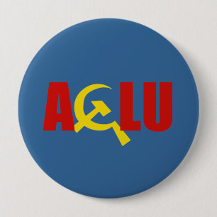 Bóton Redondo 10.16cm O ACLU é comunista