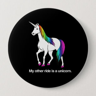 BÓTON REDONDO 10.16CM O MEU OUTRO CAMINHO É UM UNICORN
