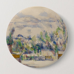 Bóton Redondo 10.16cm O Terraço no Jardim em Les Lauves, Cezanne