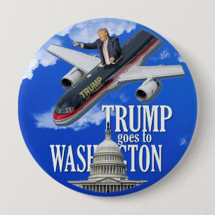 Bóton Redondo 10.16cm O trunfo vai a Washington