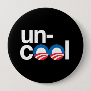 BÓTON REDONDO 10.16CM OBAMA É UNCOOL
