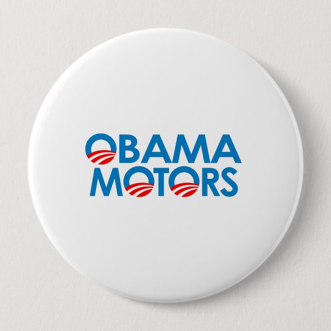 Bóton Redondo 10.16cm Obama Motors (Frente)