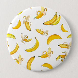 Bóton Redondo 10.16cm Padrão de Banana 4