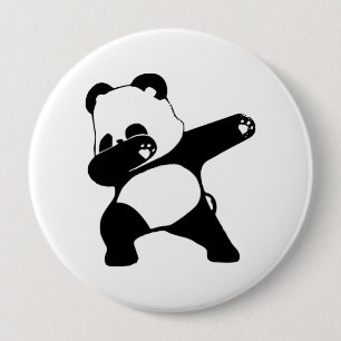 Bóton Redondo 10.16cm Panda Dabbing 