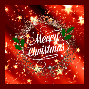 Bóton Redondo 10.16cm Parceiro de Natal feliz e brilho