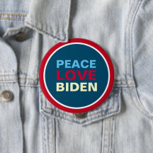 Peace Love BIDEN Red Blue Giant