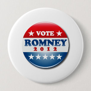 Bóton Redondo 10.16cm PIN ROUND.png de MITT ROMNEY do VOTO