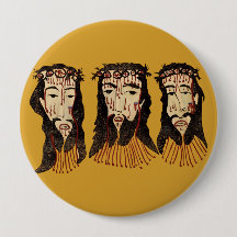 Pintura popular de Jesus Cristo Thorn Crown