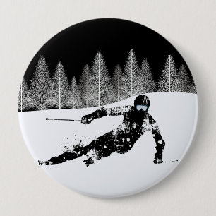 Bóton Redondo 10.16cm Pro Skier, Botão Snowboard de Esqui