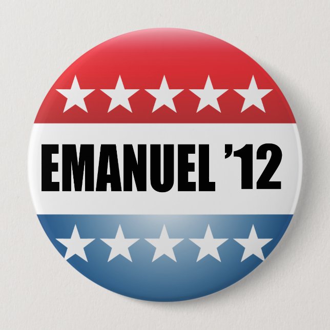 BÓTON REDONDO 10.16CM RAHM EMANUEL (Frente)