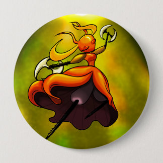 Bóton Redondo 10.16cm Rainha dos Skarr