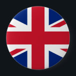 Bóton Redondo 10.16cm reino unido<br><div class="desc">Bandeira do Reino Unido. Totalmente personalizável. O Reino Unido da Grã-Bretanha Excelente e da Irlanda Norte utiliza como bandeira nacional a bandeira real conhecida como bandeira da União ou, quando voada no mar, bandeira da União. A atual design da bandeira da União data da união da Irlanda e da Grã-Bretanha...</div>