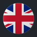 Bóton Redondo 10.16cm reino unido<br><div class="desc">Bandeira do Reino Unido. Totalmente personalizável. O Reino Unido da Grã-Bretanha Excelente e da Irlanda Norte utiliza como bandeira nacional a bandeira real conhecida como bandeira da União ou, quando voada no mar, bandeira da União. A atual design da bandeira da União data da união da Irlanda e da Grã-Bretanha...</div>