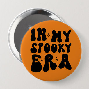 Bóton Redondo 10.16cm Retro Halloween na minha era assustadora Outono Vi