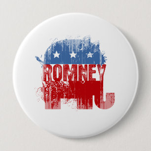 Bóton Redondo 10.16cm ROMNEY republicano