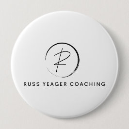 Bóton Redondo 10.16cm Russ Yeager Coaching Signature Logo