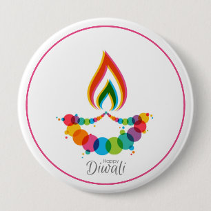 Bóton Redondo 10.16cm Sacred Flame Ascensão Diwali