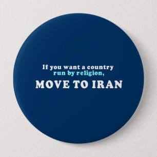 Bóton Redondo 10.16cm Se você quer um país funcionar pelo movimento da