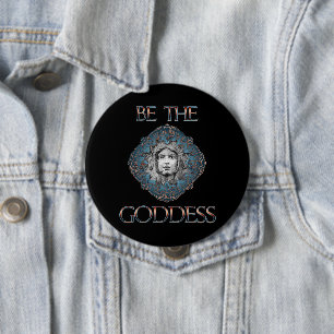 Bóton Redondo 10.16cm Seja a Deusa
