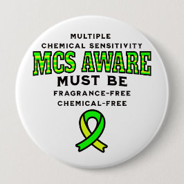 Bóton Redondo 10.16cm Sensibilização MCS de Sensibilidade Química Múltip
