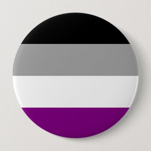 Bóton Redondo 10.16cm Sinalizador de Orgulho Asexual