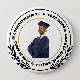 Bóton Redondo 10.16cm Skaymarts | Celebração de Graduação de Graduação