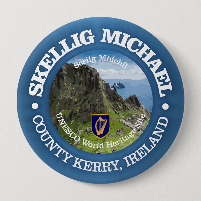 Bóton Redondo 10.16cm Skellig Michael (Frente)