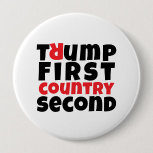 Bóton Redondo 10.16cm Slogan do protesto anti-trump
