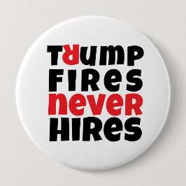 Bóton Redondo 10.16cm Slogan vermelho do protesto anti-trump