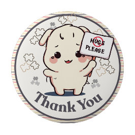 Bóton Redondo 10.16cm Sou autista Sem Abraços por favor pin Botão emblem