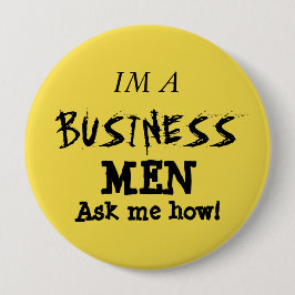 Bóton Redondo 10.16cm Sou um empresário