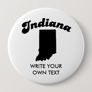 BÓTON REDONDO 10.16CM T-SHIRT DA DIVISA DO ESTADO DE INDIANA