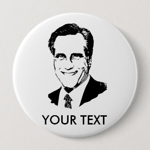 Bóton Redondo 10.16cm T-shirt de Mitt Romney