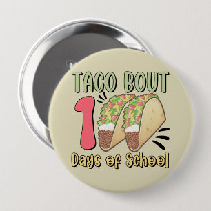 Bóton Redondo 10.16cm Taco cerca de 100 dias de escola