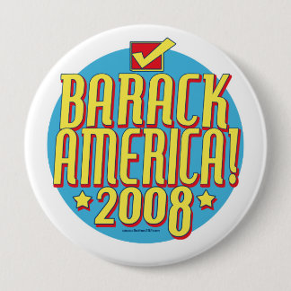 Bóton Redondo 10.16cm Texto de Barack América