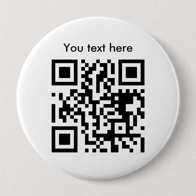 Bóton Redondo 10.16cm Texto do botão (enorme, feito sob encomenda) (Frente)