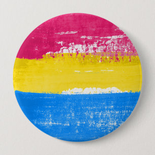 Bóton Redondo 10.16cm Tinta do Orgulho Pansexual