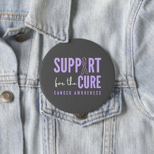 Bóton Redondo 10.16cm todo o conhecimento do cancer.support.cure. Botao